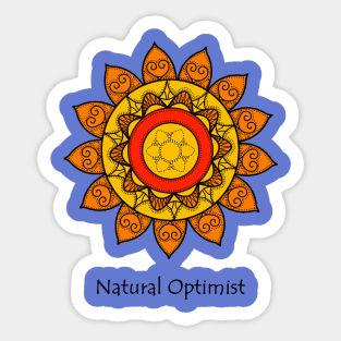 Natural optimist Sticker